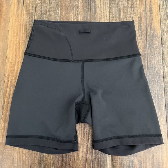 Lululemon Wunder Train High-Rise Short 6" W7BESS Bike Short Size 6 Black - Picture 9 of 14